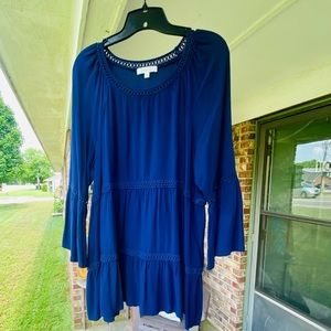 Blue Spence Ladies Boho Shirt size XL